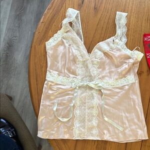 Lace Trim Satin Camisole